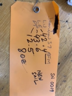 RF Main - Sail Tech - $1,500.00 - (Sku=0019, LU=42.4', LE=43.6', FT=12.5', LP=')