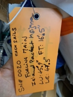 RF Main - Mack Sails - $450.00 - (Sku=0020, LU=45.75', LE=47.42', FT=16.42', LP=')