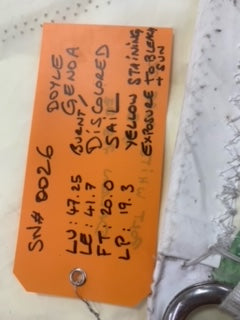 RF Genoa - Doyle - $750.00 - (Sku=0026, LU=42.4', LE=41.7', FT=20.0', LP=19.3')