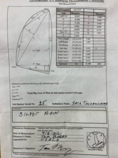 Main - Sail Technologies - $900.00 - (Sku=0012, LU=8.9', LE=8.1', FT=1.9', LP=')