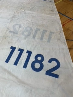 Main - UK Sail Makers - $600.00 - (Sku=0015, LU=40.34', LE=42.66', FT=13,5', LP=13.55')