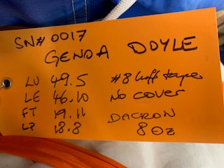 Genoa - Doyle - $450.00 - (Sku=0017, LU=49.42', LE=46.83', FT=19.92', LP=18.75')
