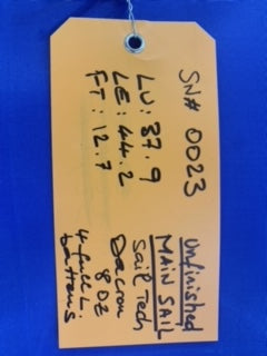 Jib - Sail Technologies - $450.00 - (Sku=0023, LU=37.9', LE=44.2', FT=12.7', LP=')