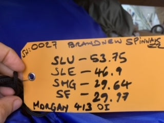 A-Sym Spinnaker - Sail Technologies - $2,500.00 - (Sku=0027, LU=53.75', LE=46.9', FT=29.97', LP=29.64')