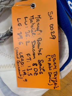 Storm Trysail - Banks Sails - $650.00 - (Sku=0029, LU=36.2', LE=39.6', FT=13.5', LP=')