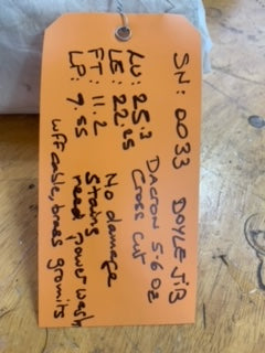 Jib - Doyle - $250.00 - (Sku=0033, LU=25.3', LE=22.25', FT=11.2', LP=9.55')