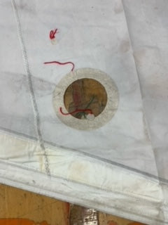 Jib - Hendrickson Sailmakers - $100.00 - (Sku=0038, LU=33.4', LE=31.7', FT=16.3', LP=15.4')