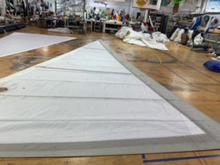 Jib - Hendrickson Sailmakers - $100.00 - (Sku=0038, LU=33.4', LE=31.7', FT=16.3', LP=15.4')