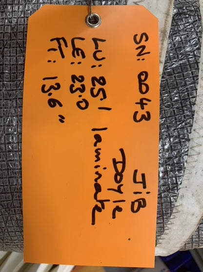 Jib - Doyle - $100.00 - (Sku=0043, LU=25.1', LE=23.0', FT=13.6', LP=')