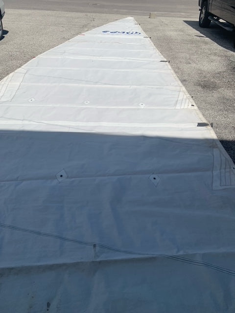 Main - Mack Sails - $100.00 - (Sku=0046, LU=38.5', LE=39.9', FT=10.9', LP=10,9')