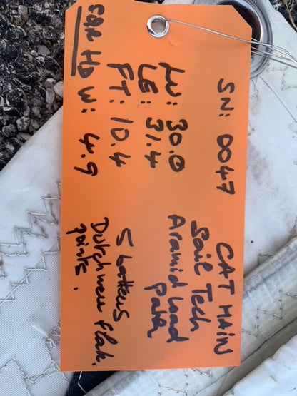 Main - Sailtech - $100.00 - (Sku=0047, LU=30.0', LE=31.4', FT=10.4', LP=')