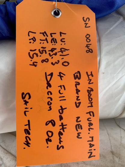 In-Boom Furling Main - Sail Technologies - $100.00 - (Sku=0048, LU=41.0', LE=43.3', FT=15.8', LP=15.4')