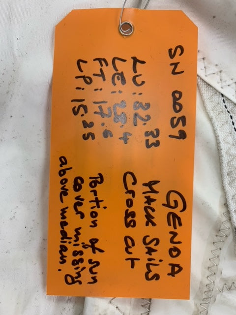 Genoa - Mack Sails - $100.00 - (Sku=0059, LU=32.33', LE=28.4', FT=17.6', LP=15.25')