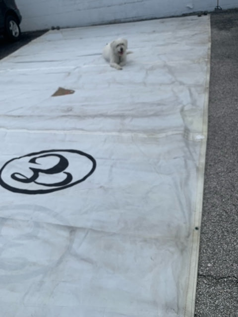 Main - UK Sail Makers - $600.00 - (Sku=0065, LU=34.0', LE=37.6', FT=17.2', LP=')