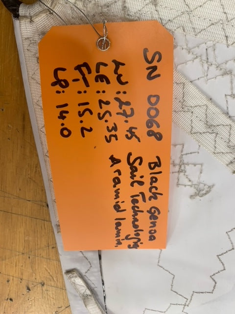 Genoa - Sail Technologies - $850.00 - (Sku=0068, LU=27.45', LE=25.3', FT=15.2', LP=14.0')