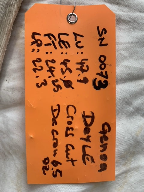 Genoa - Doyle - $100.00 - (Sku=0073, LU=47.9', LE=45', FT=24.25', LP=22.3')