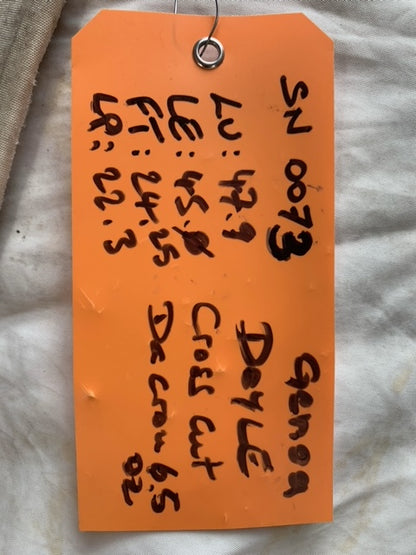 Genoa - Doyle - $100.00 - (Sku=0073, LU=47.9', LE=45', FT=24.25', LP=22.3')