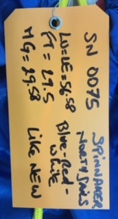 Spinnaker - North Sails - $3,000.00 - (Sku=0075, LU=56.58', LE=56.58', FT=29.5', LP=29.58')